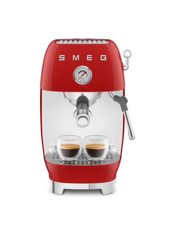 SMEG ESPRESSO KÁVÉFŐZŐ COLD BREW FUNKCIÓVAL, retro, piros - Image 6