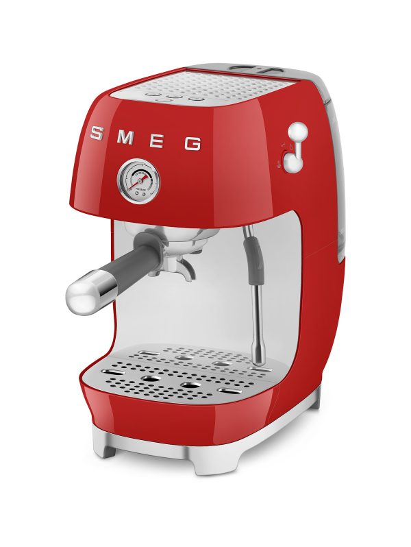 SMEG ESPRESSO KÁVÉFŐZŐ COLD BREW FUNKCIÓVAL, retro, piros - Image 7