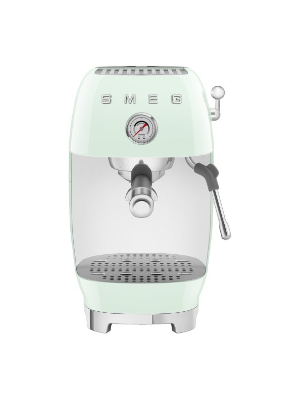 SMEG ESPRESSO KÁVÉFŐZŐ COLD BREW FUNKCIÓVAL, retro, világoszöld