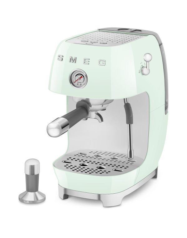 SMEG ESPRESSO KÁVÉFŐZŐ COLD BREW FUNKCIÓVAL, retro, világoszöld - Image 4