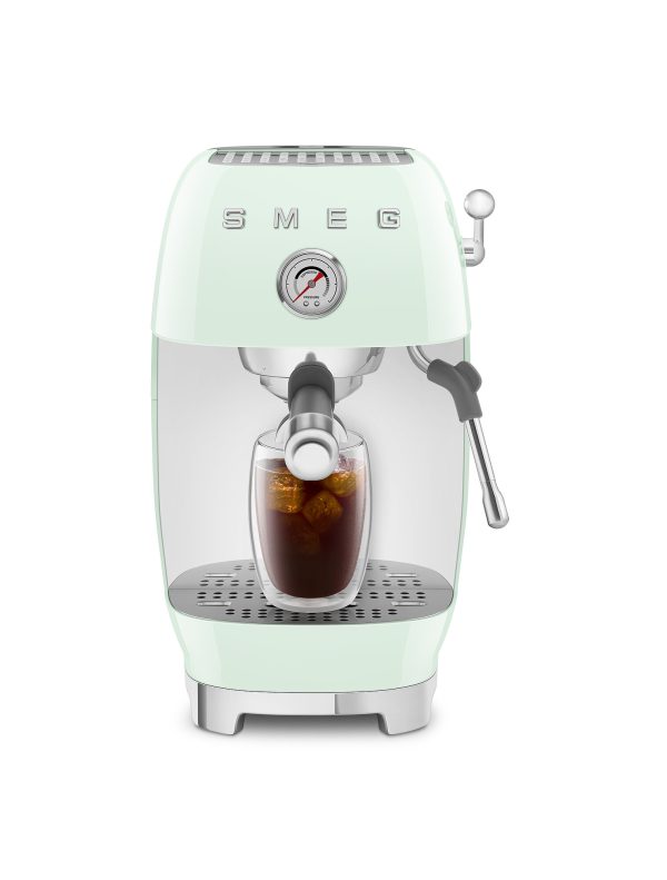 SMEG ESPRESSO KÁVÉFŐZŐ COLD BREW FUNKCIÓVAL, retro, világoszöld - Image 5