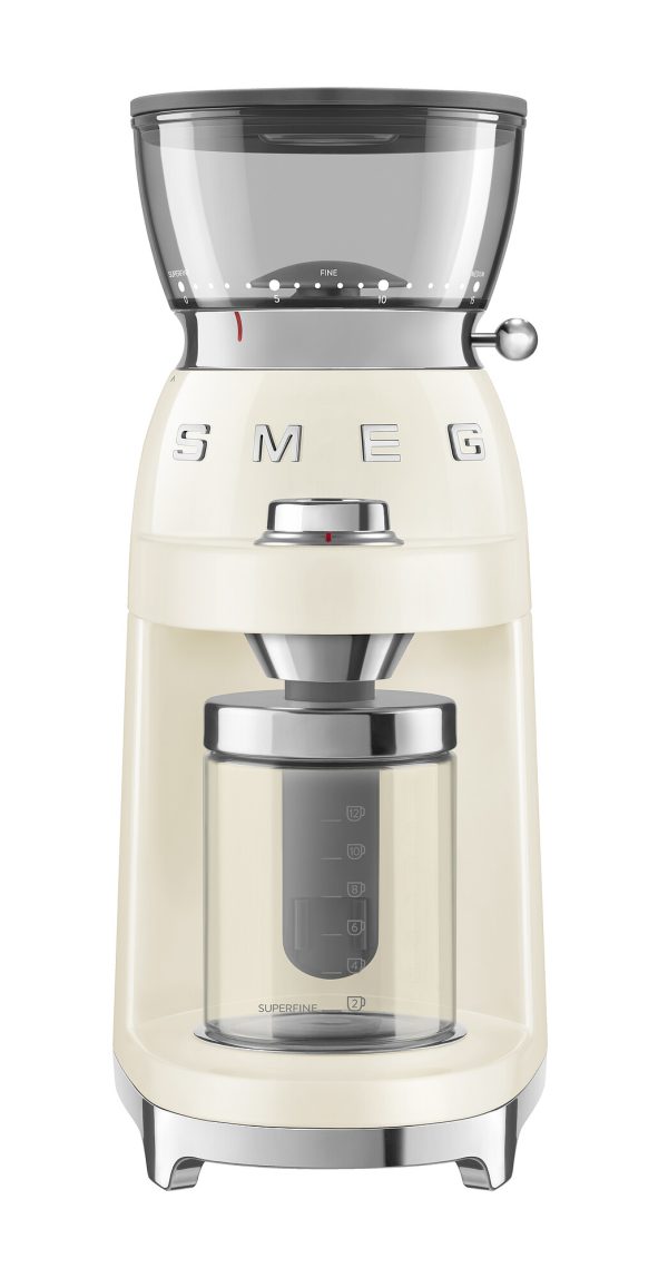 SMEG FÉLPROFESSZIONÁLIS  KÁVÉDARÁLÓ, retro, bézs