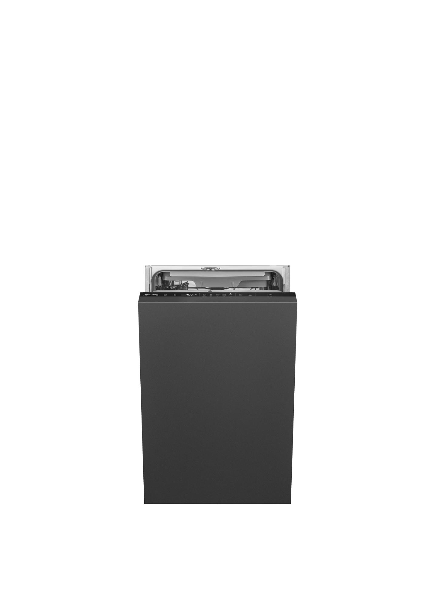 SMEG TELJESEN BEÉPÍTHETŐ MOSOGATÓGÉP, 45 cm, 10 teríték, 8 funkció, 2 hőmérséklet, 46dB