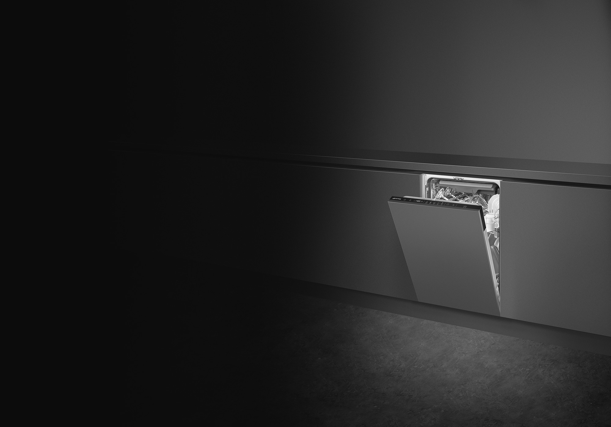 SMEG TELJESEN BEÉPÍTHETŐ MOSOGATÓGÉP, 45 cm, 10 teríték, 8 funkció, 2 hőmérséklet, 46dB - Image 2