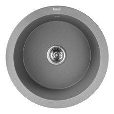 Laveo DAFNE egykör szürke mosogató helytakarékos szifonnal - SRD_588Y