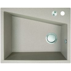 Laveo GRENADA csaplyukas bézs mosogató automata dugókiemelős, helytakarékos szifonnal - SRG_410T