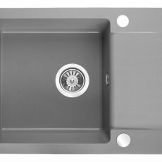 Laveo CELEBES csepptálcás mosogató, szürke - SRL_513T