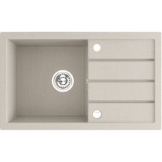 Laveo RINA csepptálcás bézs mosogató automata dugókiemelős, helytakarékos szifonnal - SRP_411T