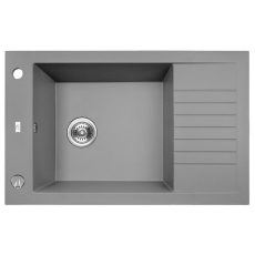 Laveo PIONIER minicsepptálcás szürke mosogató automata dugókiemelős, helytakarékos szifonnal - SRR_513T