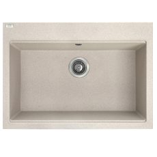 LAVEO TAU 7 bézs nagymedencés mosogató helytakarékos szifonnal - SRT_4107