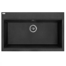 LAVEO TAU 8 nagymedencés mosogató, szemcsés fekete - SRT_7108