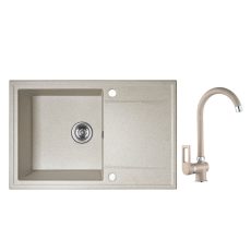 LAVEO HUNTER bézs egymedence csepptálcás szett - SRUA_411T