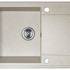 LAVEO HUNTER egymedence csepptálcás mosogató, bézs K. - SRU_411T