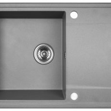 LAVEO HUNTER egymedence csepptálcás mosogató, szürke K. - SRU_511T