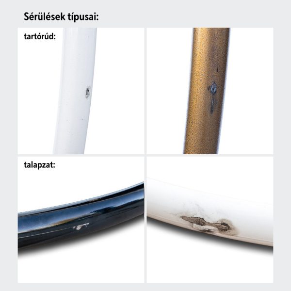 Outlet szépséghibás függőfotel állvány fekete - Image 2
