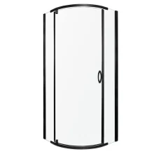 Splash Black 90x90 íves nyílóajtós zuhanykabin zuhanytálca nélkül - SPLASH-BL-90-SOLO