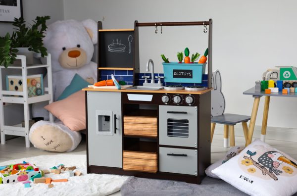 Fából készült konyha gyerekeknek veteményeskerttel és kiegészítőkkel - Image 7