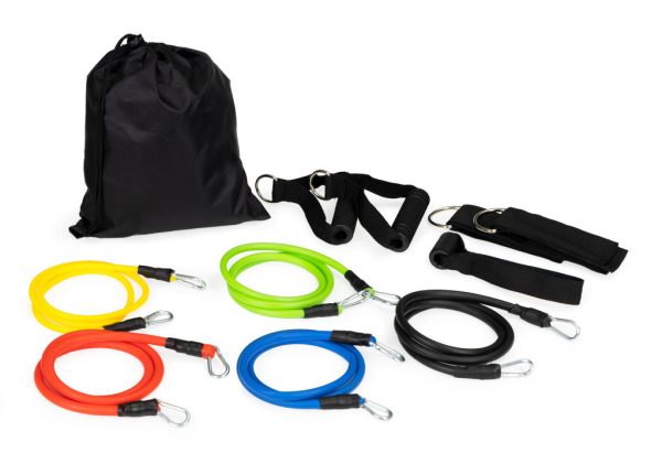 5 darabos fitnesz gumi expander - Image 2