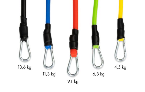 5 darabos fitnesz gumi expander - Image 3