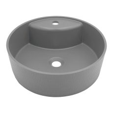 LAVEO CLIFF kerek gránit mosdó túlfolyó nélkül, szürke - VGC1510T