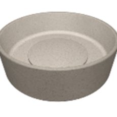 LAVEO PERL kerek gránit mosdó gránit click-clack leeresztővel, bézs - VGP1410T