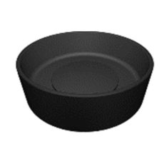 LAVEO PERL kerek gránit mosdó gránit click-clack leeresztővel, fekete - VGP1710T