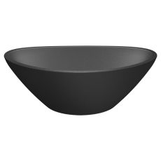 LAVEO VELA pultra szerelhető gránit mosdó túlfolyó nélkül, fekete - VGV1710T