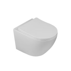 LAVEO DESNA falra szerelhető WC keskeny csillapított ülőkével, CycleON - örvény öblítéssel - VMD_609S