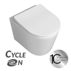 LAVEO JARI falra szerelhető WC keskeny csillapított ülőkével, CycleON - örvény öblítéssel - VMJ_609S