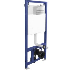 LAVEO AKAN rejtett fali tartály króm öblítővel, állítható, 3/6L - VSA_058V