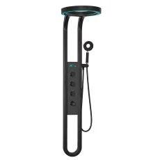 Aquajet hidromasszázs zuhanypanel fekete - VTLE3120790293