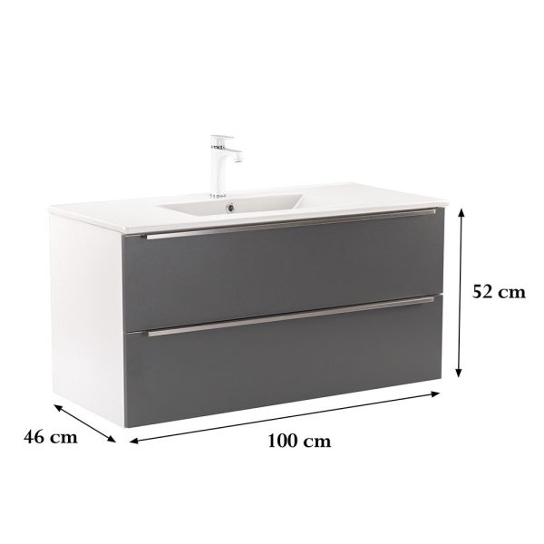 Vario Trim 100 alsó szekrény mosdóval - Image 3