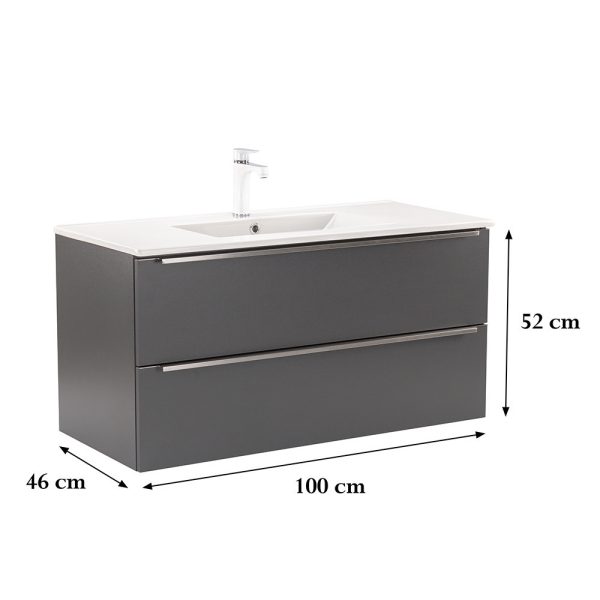 Vario Trim 100 alsó szekrény mosdóval - Image 3