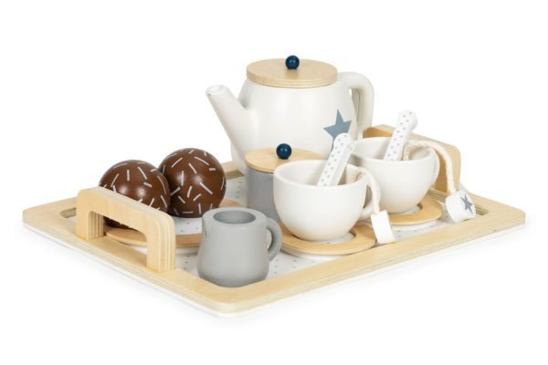 Fa teakészlet kancsóval, csészékkel 17 darab - Image 3