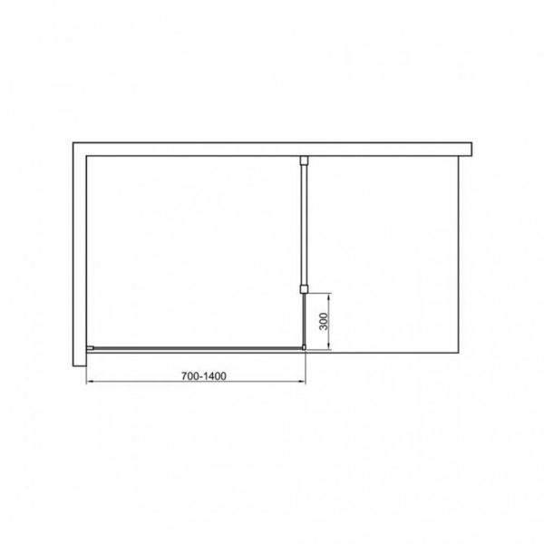 Walker 90x195 cm Walk in zuhanyfal - Image 5