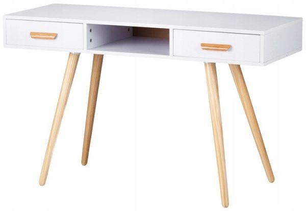 Íróasztal két fiókkal 120x45x75 cm - Image 7
