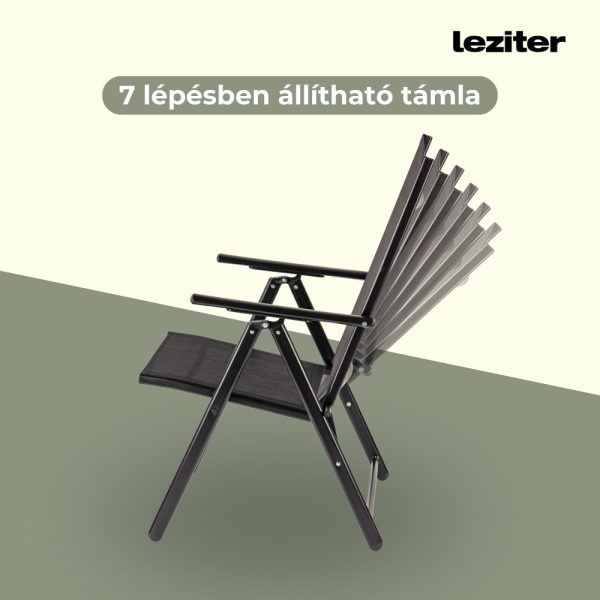 Lugo összecsukható fémvázas kerti szék - Image 8