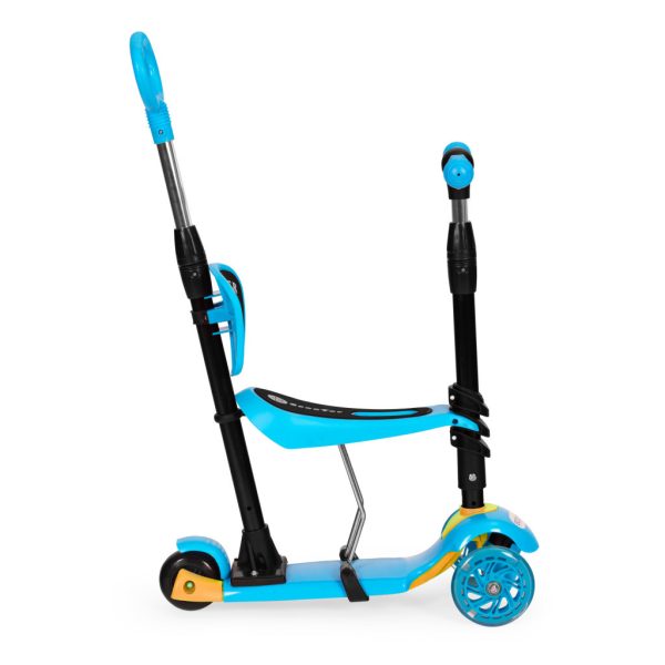 Háromkerekű roller Led kerekekkel 3 az 1-ben kék - Image 5