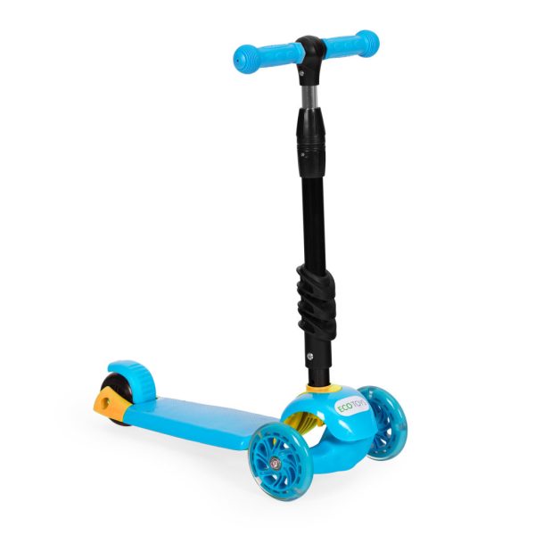 Háromkerekű roller Led kerekekkel 3 az 1-ben kék - Image 7