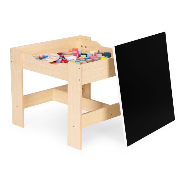 Gyerekbútor szett asztal 2 szék krétatáblával - Image 6