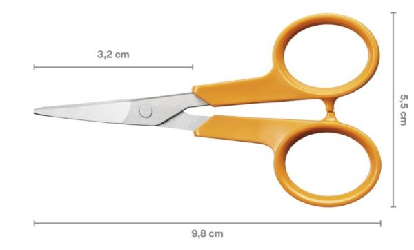 Fiskars Classic körömvágó olló, hajlított (10 cm) ÚJ