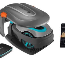 Gardena smart sileno 600 robot /Lona/ + robot garázs + ajándék 3 kés készlet