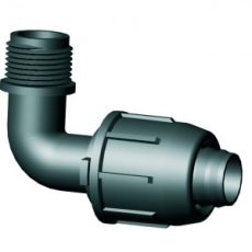 LPE Könyökidom külső menettel 20 x 1/2