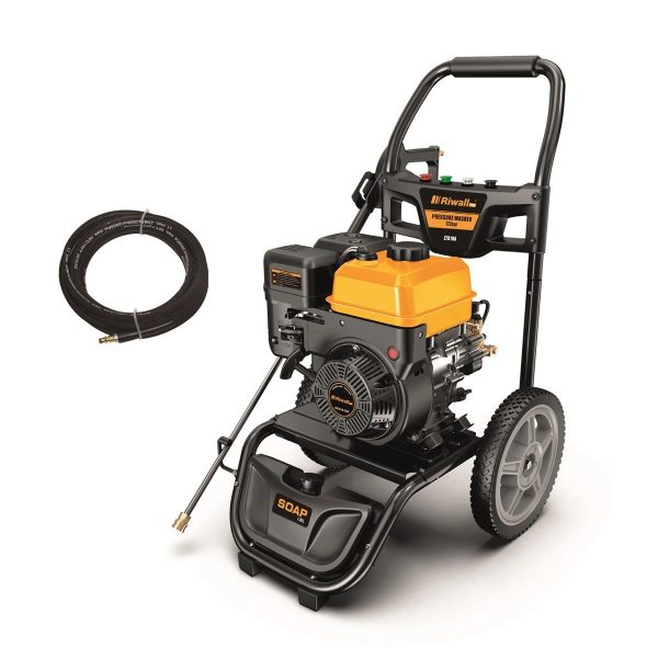 Riwall RPPW 250 SET benzinmotoros magasnyomású mosó 250 bar, tartozékokkal