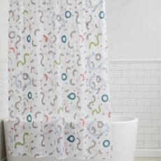 Zuhanyfüggöny - NEW WATER DROP - Impregnált textil - 180 x 200 cm