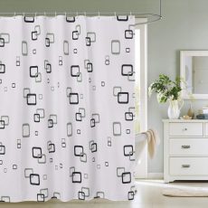 Zuhanyfüggöny - NEW GEOMETRY - Impregnált textil - 180 x 200 cm