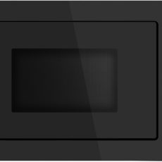 Kluge beépíthető mikrohullámú sütő grillel, 25L, fekete üveg