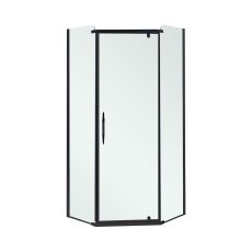 Celtic 90x90 cm ötszögletű zuhanykabin tálca nélkül fekete