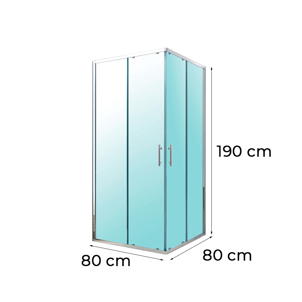 Soul 80x80 cm szögletes zuhanykabin tálca nélkül - Image 3