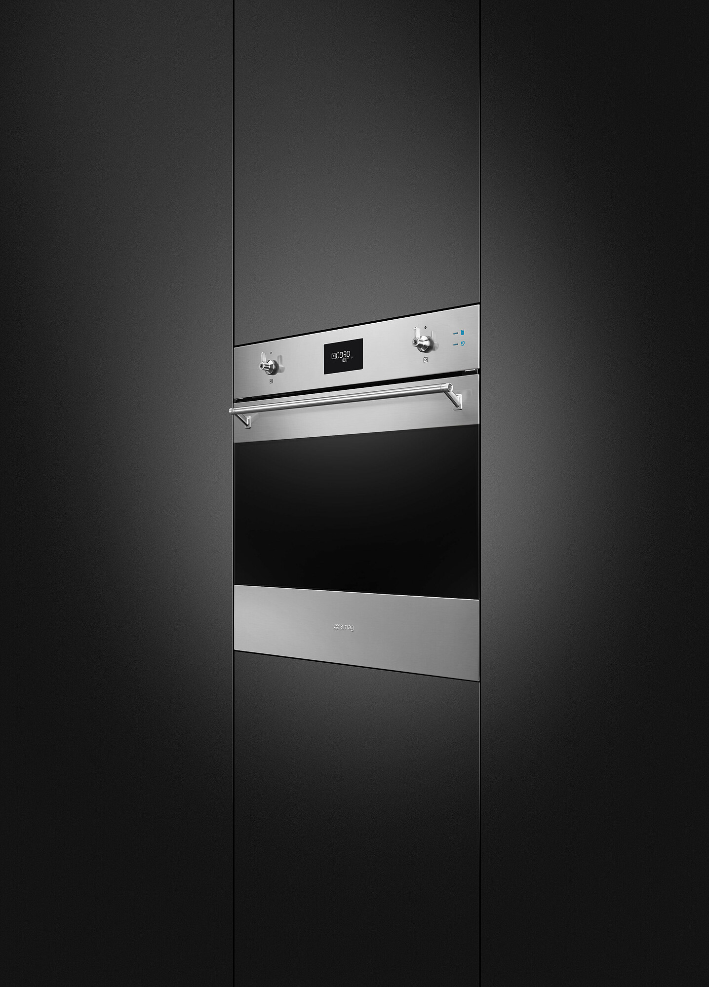 SMEG KOMBINÁLT SÜTŐ, GŐZFUNKCIÓVAL, Classica design, Galileo, 60 cm, CS LCD, inox - Image 2